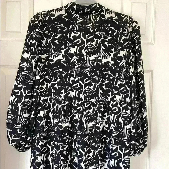 NWT Max Studio Black White Tiered Maxi Dress Size Small - Picture 6 of 8